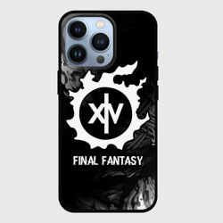 Чехол для iPhone 13 Pro Final Fantasy glitch на темном фоне