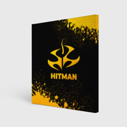 Холст квадратный Hitman - gold gradient