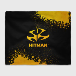 Плед 3D Hitman - gold gradient