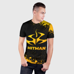 Мужская футболка 3D Slim Hitman - gold gradient - фото 2