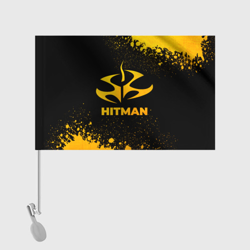 Флаг для автомобиля Hitman - gold gradient - фото 2
