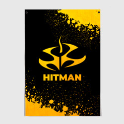 Постер Hitman - gold gradient