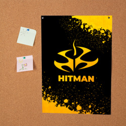 Постер Hitman - gold gradient - фото 2