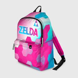 Рюкзак 3D Zelda neon gradient style: символ сверху