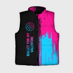 Женский жилет утепленный 3D Bullet For My Valentine - neon gradient: по-вертикали