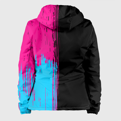Женская куртка 3D Bullet For My Valentine - neon gradient: по-вертикали, цвет черный - фото 2