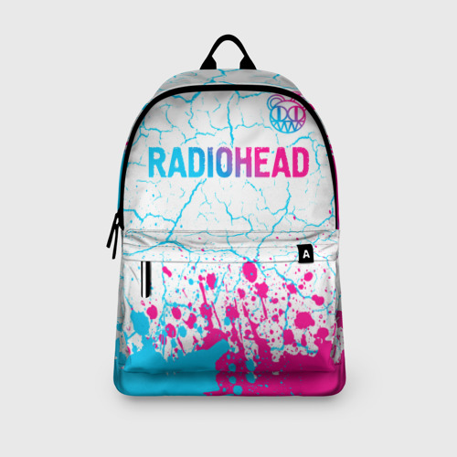 Рюкзак 3D Radiohead neon gradient style: символ сверху - фото 4