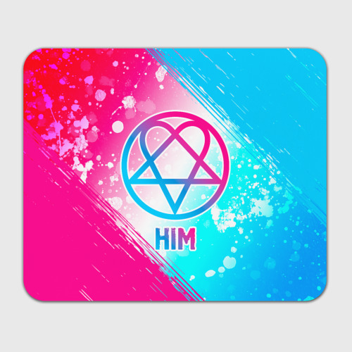 Прямоугольный коврик для мышки HIM neon gradient style