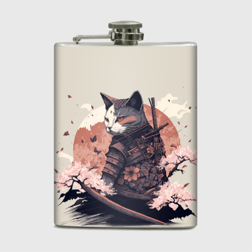 Фляга Боевой котенок ниндзя - японская сакура