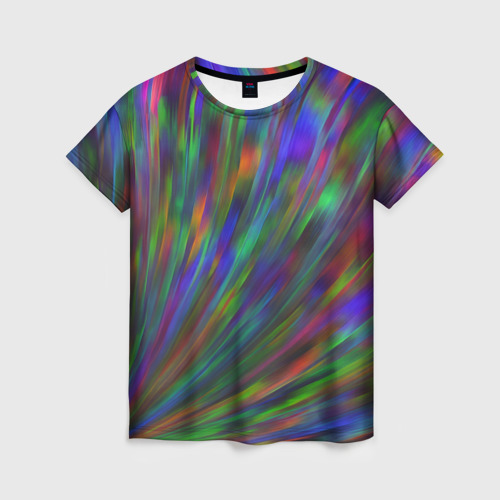 Женская футболка 3D Переливающая радужная галограмма, цвет 3D печать