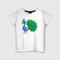 Павлинчик – Детская футболка хлопок с принтом купить со скидкой в -20%