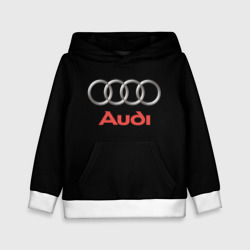 Детская толстовка 3D Audi sport на чёрном