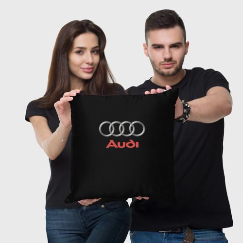 Подушка 3D Audi sport на чёрном - фото 3