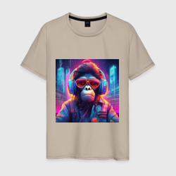 Антропоморфная обезьяна – Мужская футболка хлопок с принтом купить со скидкой в -20%