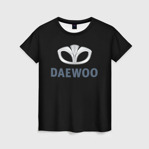 Женская футболка 3D с принтом Daewoo sport auto, вид спереди #2
