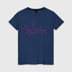Имя Валерия – Женская футболка хлопок с принтом купить со скидкой в -20%