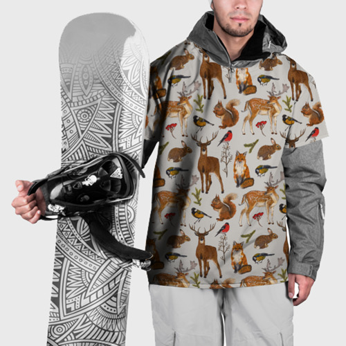Накидка на куртку 3D Лесные животные, цвет 3D печать