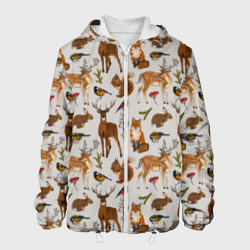 Мужская куртка 3D Лесные животные