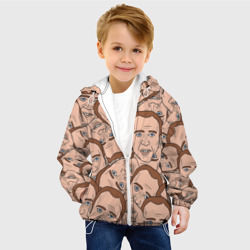 Детская куртка 3D Лица Николаса Кейджа - мем паттерн - фото 2