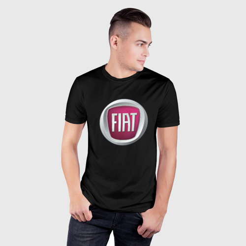 Мужская футболка 3D Slim Fiat sport pro, цвет 3D печать - фото 3