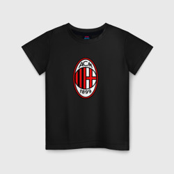 Детская футболка хлопок Футбольный клуб Milan