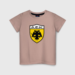 Детская футболка хлопок Футбольный клуб AEK