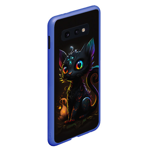 Чехол для Samsung S10E с принтом Котик дракон, вид сбоку #3