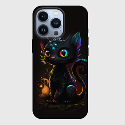 Чехол для iPhone 13 Pro Котик дракон