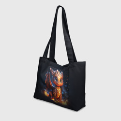 Пляжная сумка 3D Котик дракоша - фото 2