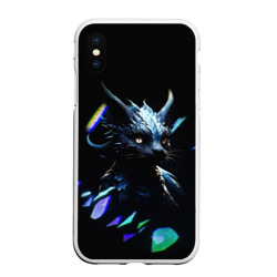 Чехол для iPhone XS Max матовый Кот дракон