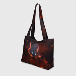 Пляжная сумка 3D Дракон кот - фото 2