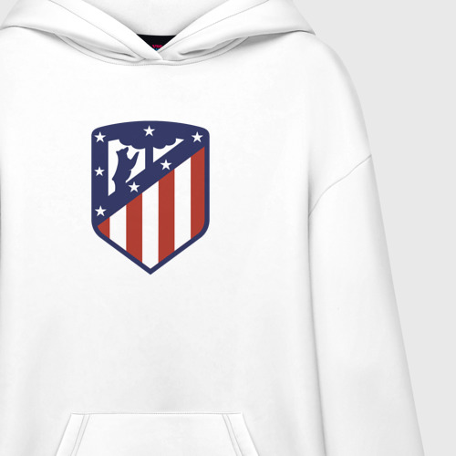 Худи SuperOversize хлопок Atletico Madrid FC, цвет белый - фото 3