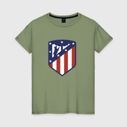 Женская футболка хлопок Atletico Madrid FC