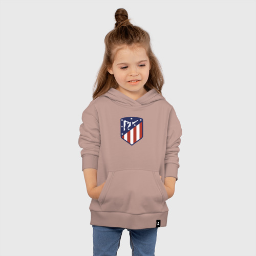 Детская толстовка хлопок Atletico Madrid FC, цвет пыльно-розовый - фото 4