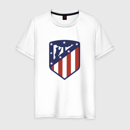 Мужская футболка хлопок Atletico Madrid FC, цвет белый