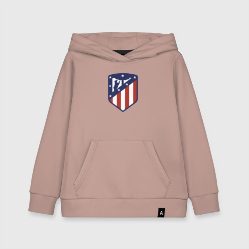 Детская толстовка хлопок Atletico Madrid FC, цвет пыльно-розовый