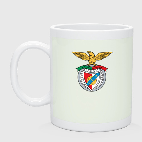 Кружка керамическая с принтом Benfica club, вид спереди #2