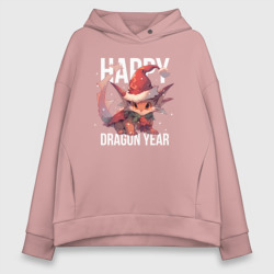 Женское худи Oversize хлопок Happy Dragon year