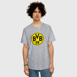 Мужская футболка хлопок Oversize Borussia fc sport - фото 2