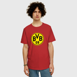 Мужская футболка хлопок Oversize Borussia fc sport - фото 2