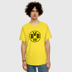 Мужская футболка хлопок Oversize Borussia fc sport - фото 2