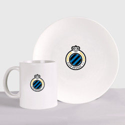 Набор: тарелка + кружка Brugge fc sport