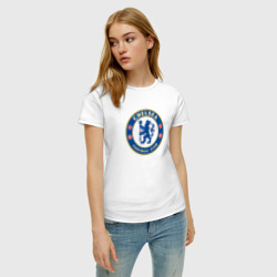 Женская футболка хлопок Chelsea fc sport - фото 2