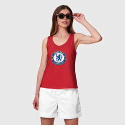 Женская майка хлопок Chelsea fc sport - фото 2