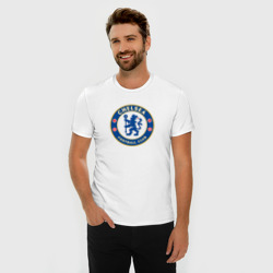 Мужская футболка хлопок Slim Chelsea fc sport - фото 2