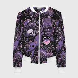 Женский бомбер 3D Ведьминский паттерн
