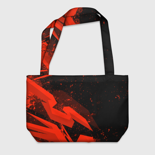Пляжная сумка 3D Honda - красная абстракция - фото 2