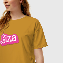 Женская футболка хлопок Oversize Liza -  retro barbie style  - фото 2