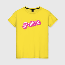 Polina - retro barbie style  – Женская футболка хлопок с принтом купить со скидкой в -20%