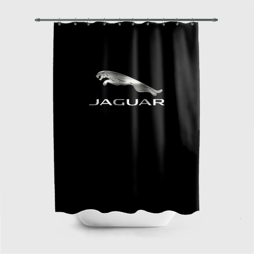 Штора 3D для ванной Jaguar sport brend